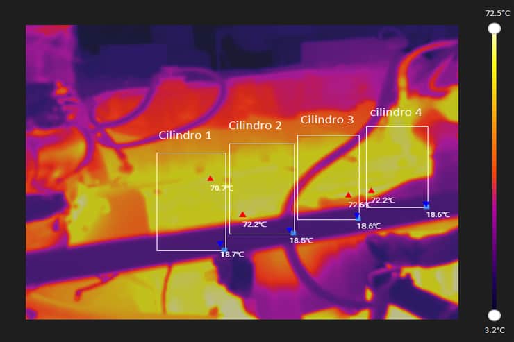 Inspección termográfica motores Embarcación